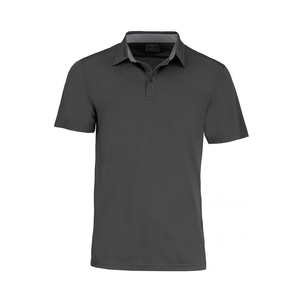 Polo Kahve S/S 200gsm Poly 2XL Charcoal Stencil 40040328 1064-CHAR-2XL