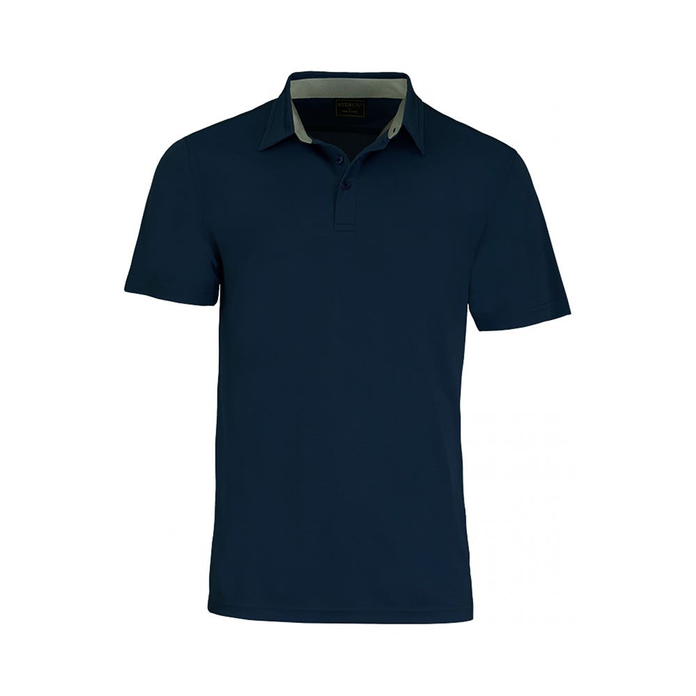 Polo Kahve S/S 200gsm Poly 2XL Navy Stencil 40040320 1064-NAV-2XL