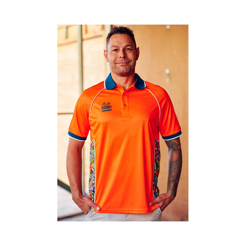 21505 Bonza Panel Orange Polo 21505