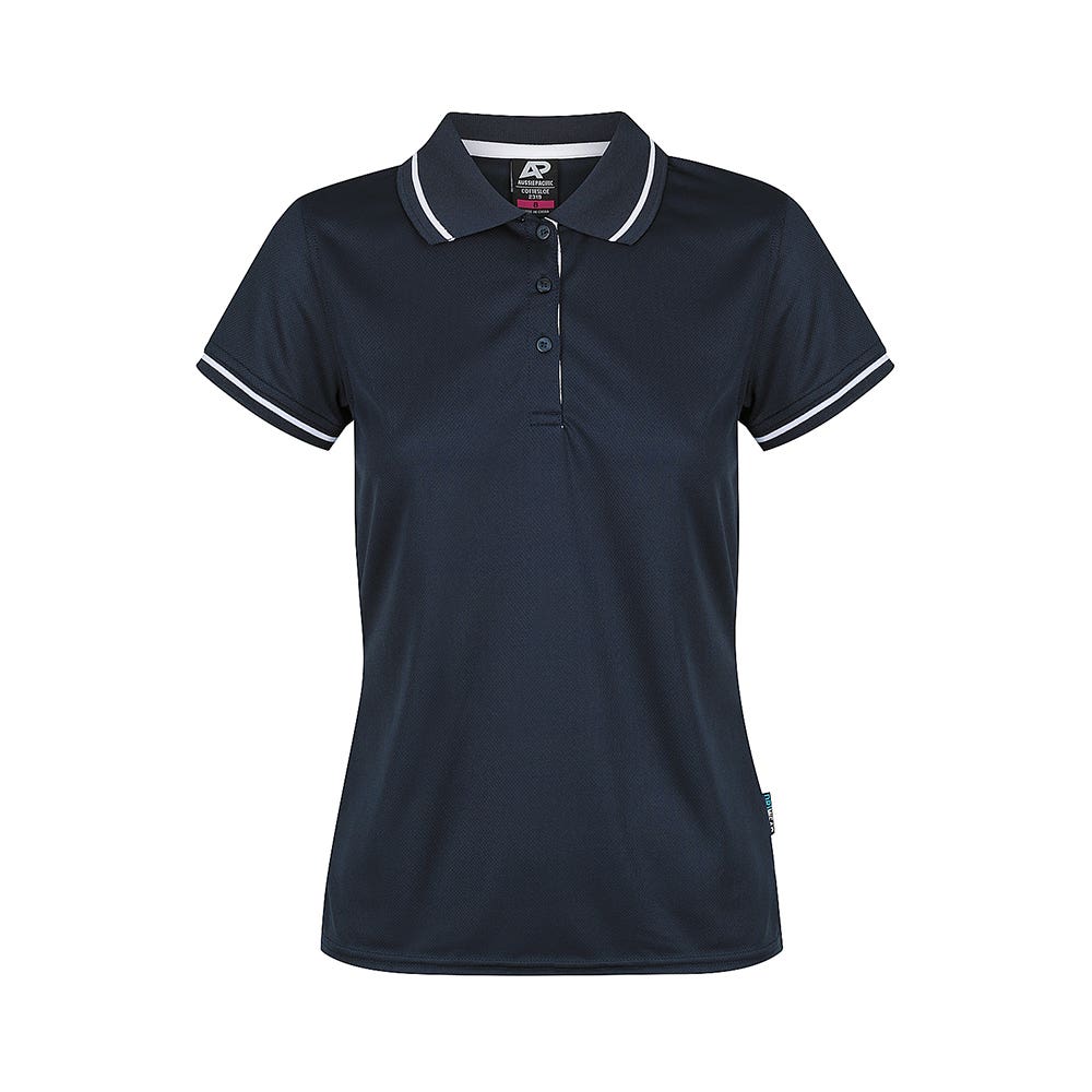 COTTESLOE LADIES POLO - 2319 - NAVY WHITE - 10 585879 2319-NAV/WH-10