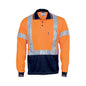 HiVis D/N Cool Breathe Polo Shirt 2XL Cross Back R/tape - Long Sleeve_573611_3714-O/N-2XL