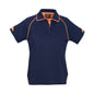Shirt Polo Womens S/S Poly Cotton Biz Cool Fusion Navy/Fluoro Orange 10 Biz 486407 P29022-NAV/ORA-10