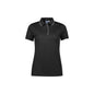 Shirt Polo S/S Polyester Womens Focus Black/White 12 571403 P313LS-BLK/WHT-12