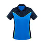 Shirt Polo Womens S/S Poly Biz Cool Victory Navy/Royal Blue/Lime 10 Biz 454625 P606LS-NVY/RYL/LIM