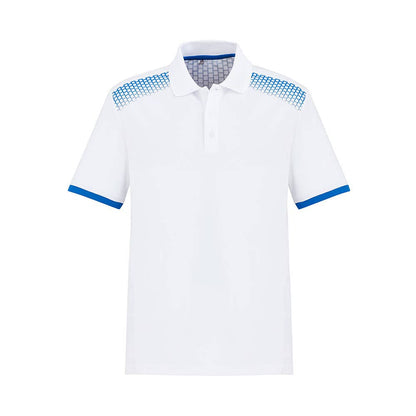 Fashion BIZ Mens Galaxy Polo White Royal Large P900MS_531381_P900MS-WHT/ROY-L