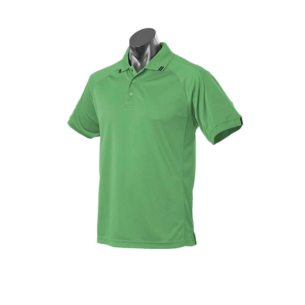 Polo Flinders Mens Apple/Black - L 36014653 AP1308-AB-L