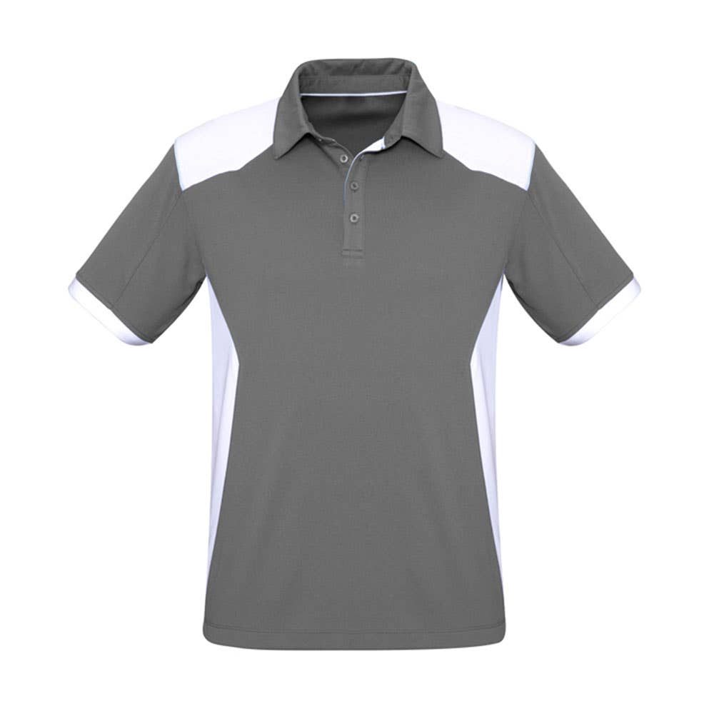 Polo Mens Rival Silver/White - M_36018151_P705MS-SLV/WHT-M