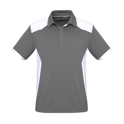 Polo Mens Rival Silver/White - M_36018151_P705MS-SLV/WHT-M