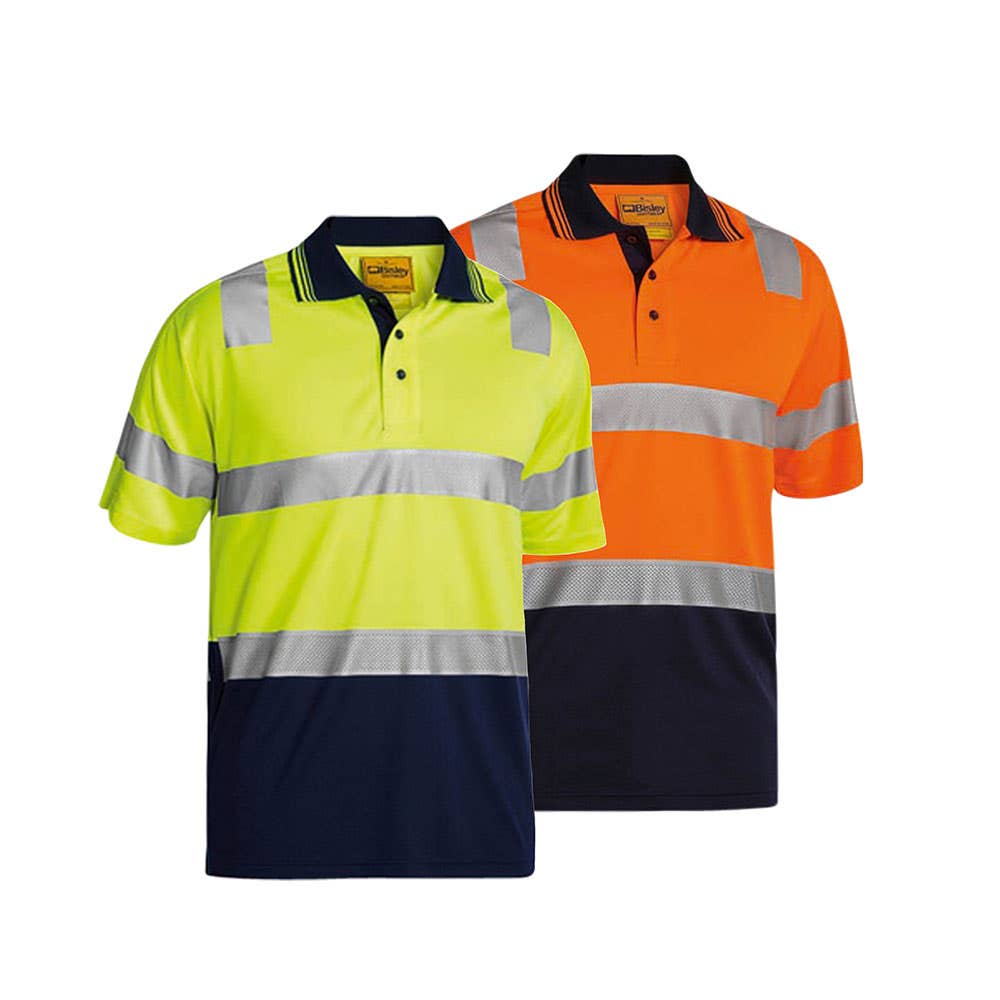 BK1258T Hi-Vis Polyester Mesh Taped Polo Shirt 165gsm_BK1258T