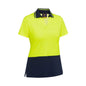 BKL1234 Women's Hi-Vis V-Neck Polo Shirt Yellow/Navy 10 40048213 BKL1234 TT0410