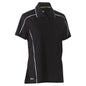 Shirt Polo Womens Poly Cool Mesh 130gsm Black 10 Bisley_40014158_BKL1425_BBLK10