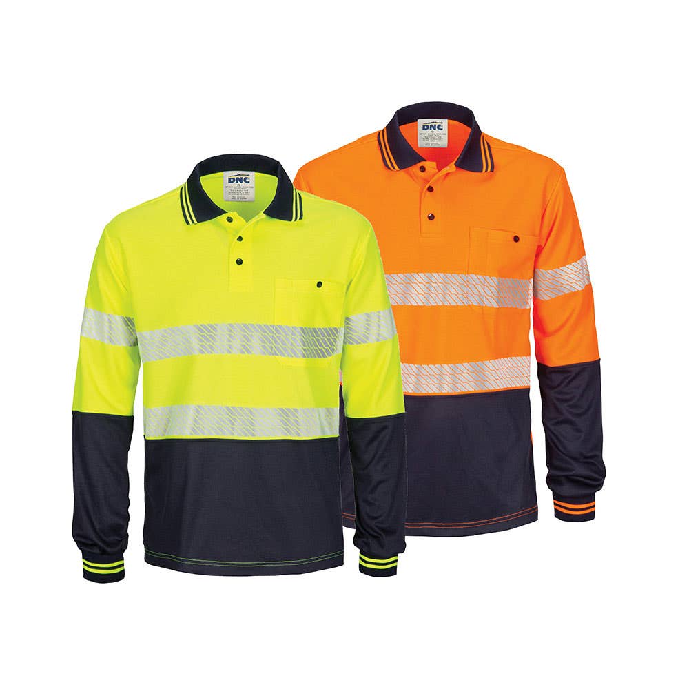 3513 Taped Micromesh LS 175gsm Polo Shirt DNC Evolution Cowal EVOCO3513