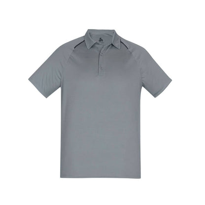 P012MS Academy Polo Mens Silver / Charcoal 2XL 491579 P012MS-SIL/CHAR-2XL