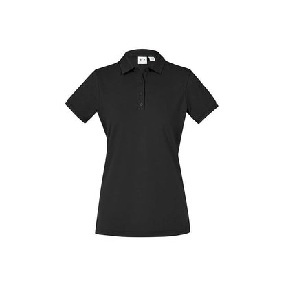 P105LS Women's City Polo Shirt 190gsm Black 10_40031391_P105LS_BLK_10