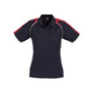 Shirt Polo Womens S/S Poly Cotton Biz Cool Triton Navy/Red/White 10 Biz 227291 P225LS-NAV/RED/WHT-10