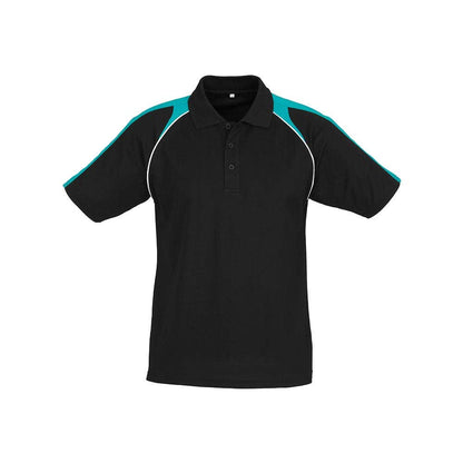 Shirt Polo S/S Poly Cotton Biz Cool Triton Black/Teal/White 2XL Biz 416842 P225MS-BLK/TEA/WHT-2XL