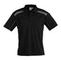 Shirt Polo S/s Polester Bis Cool United Black/ash 5XL Biz_420113_P244MS-BLK/ASH-5XL