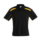 Biz Cool United Polyester Polo Shirt Black/Gold L_267870_P244MS-BLK/GLD-L