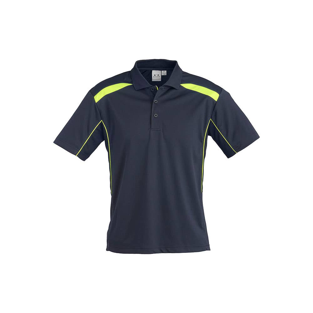 Shirt Polo S/S Polyester Biz Cool United Navy/Lime 2XL Biz_485340_P244MS-NAV/LIM-2XL