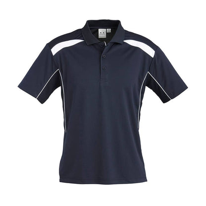 Shirt Polo S/S Polyester Biz Cool United Navy/White Large Biz_231560_P244MS-NAV/WHT-L