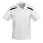 Shirt Polo S/S Polyester Biz Cool United White/Navy 2XL Biz_40010440_P244MS-WHT/NAV-2XL