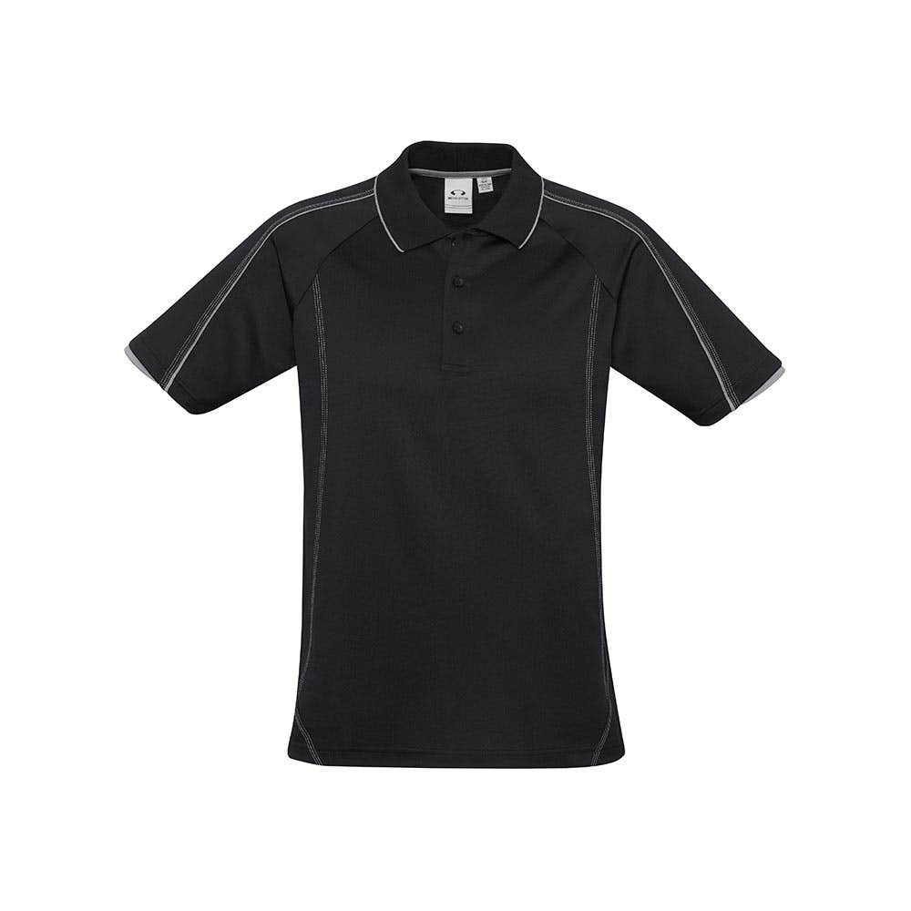 Blade Polo Mens -Black/Silver - 2XL 36017911 P303MS-BLK/SLV-2XL