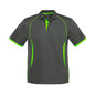 P405MS Razor Short Sleeve Polo Shirt Grey/Lime 7XL_40070578_P405MS-GRY/LIM-7XL