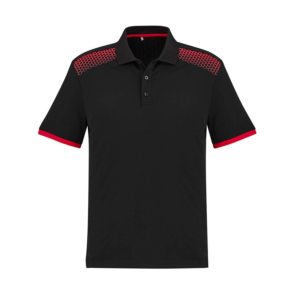 P900MS Galaxy S/S Polo Shirt Black/Red 5XL_40036444_P900MS-BLK/RED-5XL