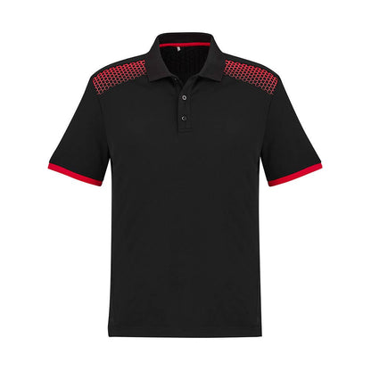 P900MS Galaxy S/S Polo Shirt Black/Red 5XL_40036444_P900MS-BLK/RED-5XL