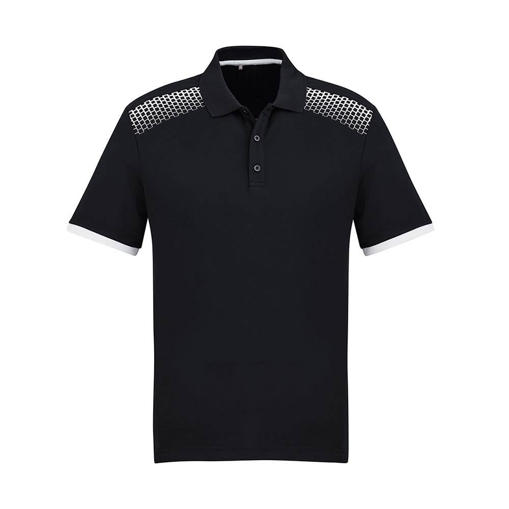 P900MS Galaxy S/S Polo Shirt Black/White 2XL_40036439_P900MS-BLK/WHT-2XL