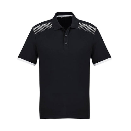 P900MS Galaxy S/S Polo Shirt Black/White 2XL_40036439_P900MS-BLK/WHT-2XL