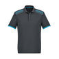 Mens Galaxy polo-Grey/Cyan - L_36018209_P900MS-GRY/CYN-L