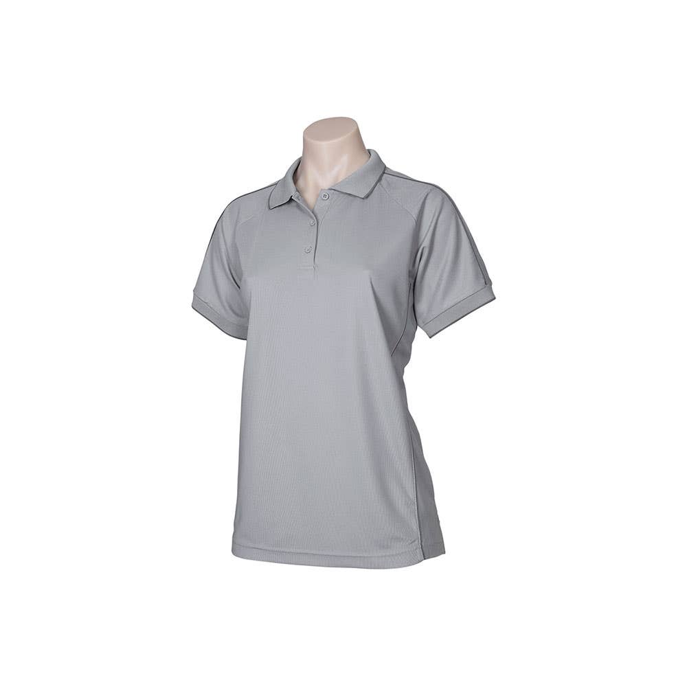 Shirt Polo Womens S/S Polyester Biz Cool Resort Grey/Charcoal 14 Biz 502563 P9925-GRY/CHAR-14