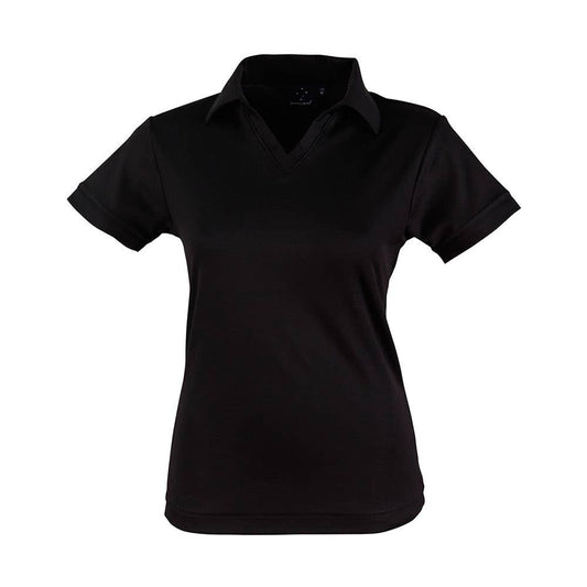 Shirt Womens Polo Winning Spirit Victory Black 10 40026261 PS34-Black-10
