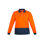 Basic Polo L/S Orange/Navy - 2XL 36016645 ZH232-O/N-2XL