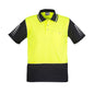 Mens Hi Vis TT Polo Shirt Yel/Blk - 4XL 36016679 ZH236-YEL/BLK-4XL