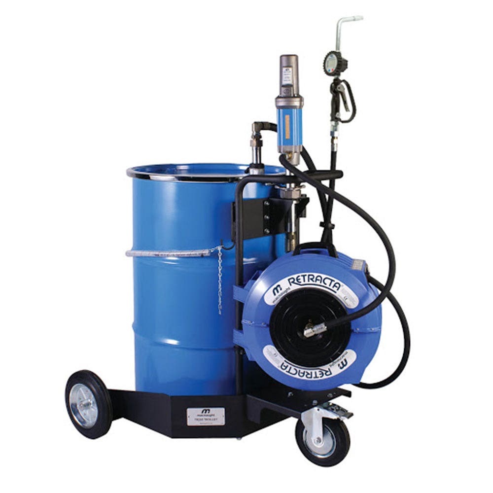 Portable Oil System With Hose Fittings & Gun 205L 304301 OS100GE-01