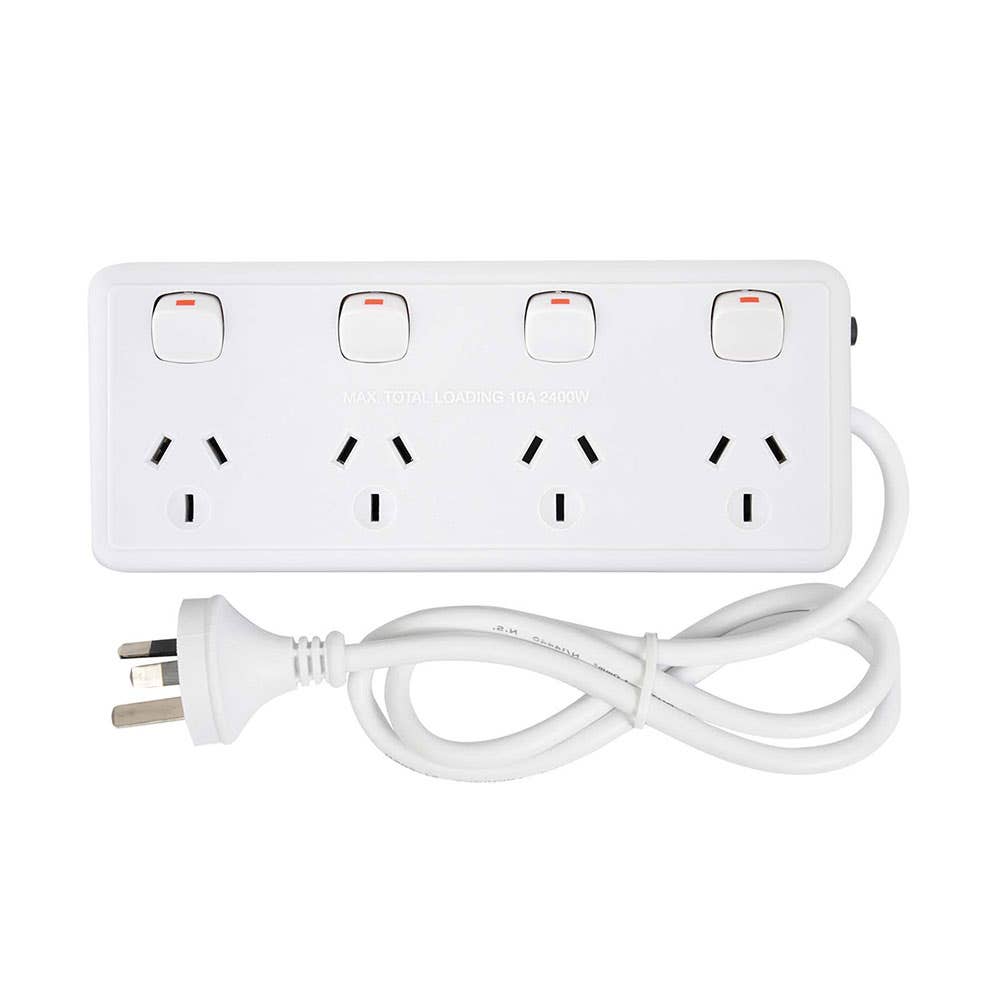 Powerboard 4 Outlet Individual Switches 10A 79012987 PB44