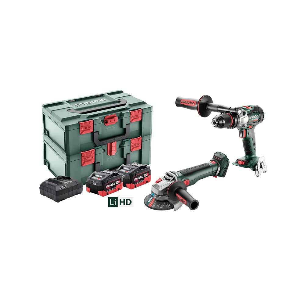 18V Brushless Hammer Drill & Angle Grinder Cordless Tool Kit_40073878_AU68204550