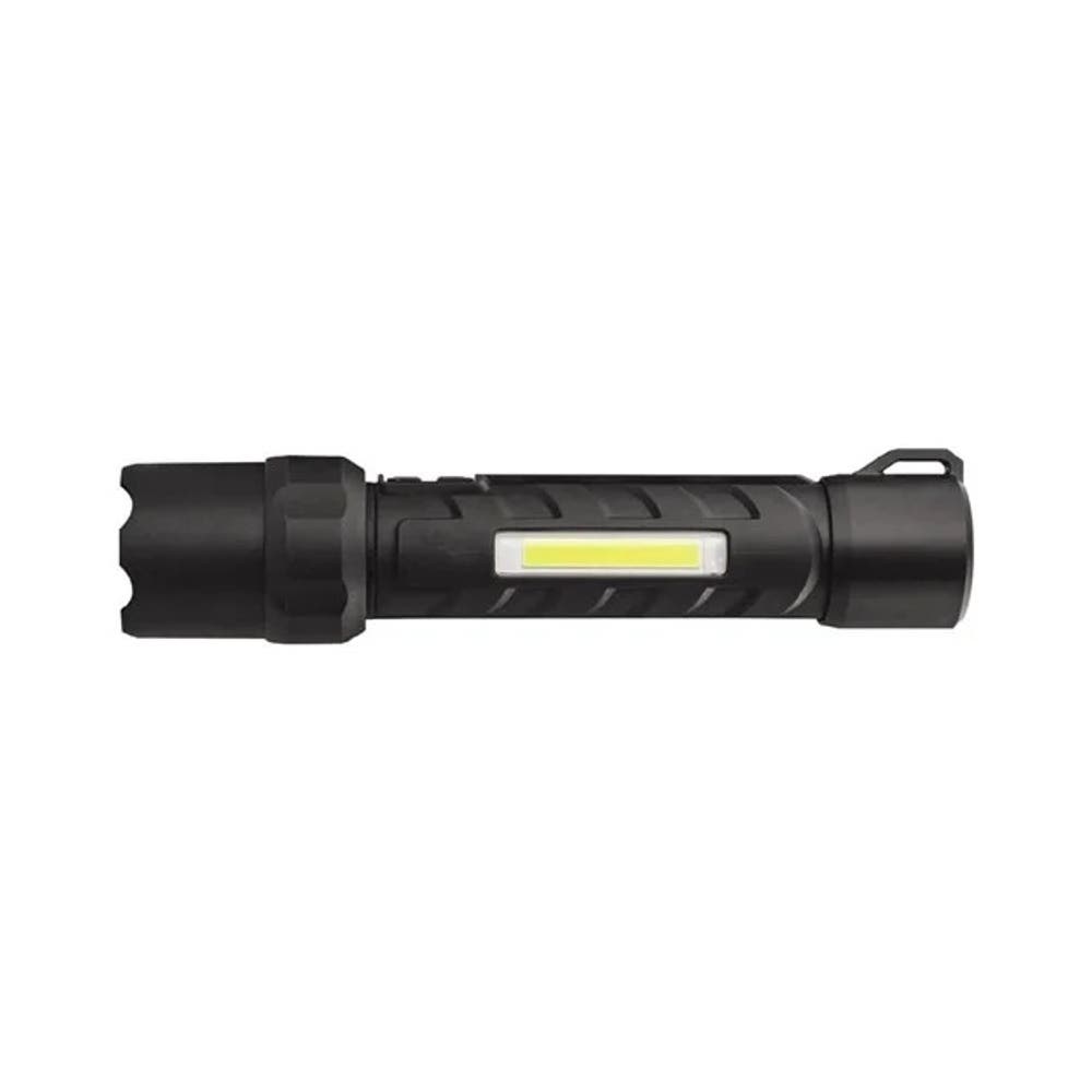 Flashlight Rechargable LED Polysteel Flashlight 510 Lumens   Black PS700R_40064072_PS700R