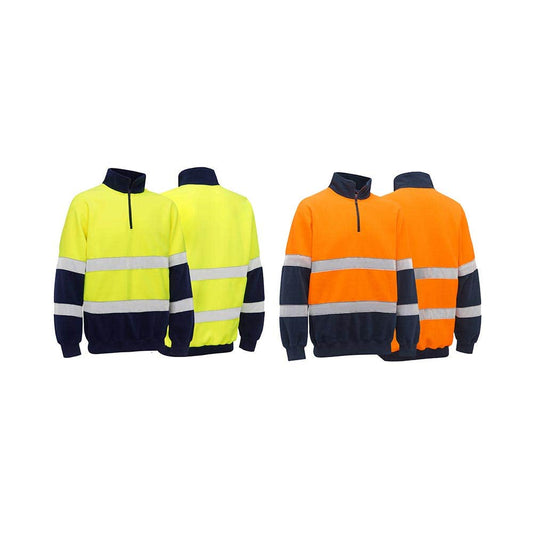 AKK4889T Hi-Vis Polar Fleece Taped Pullover 300gsm AMEAUAKK4889T AMEAUAKK4889T