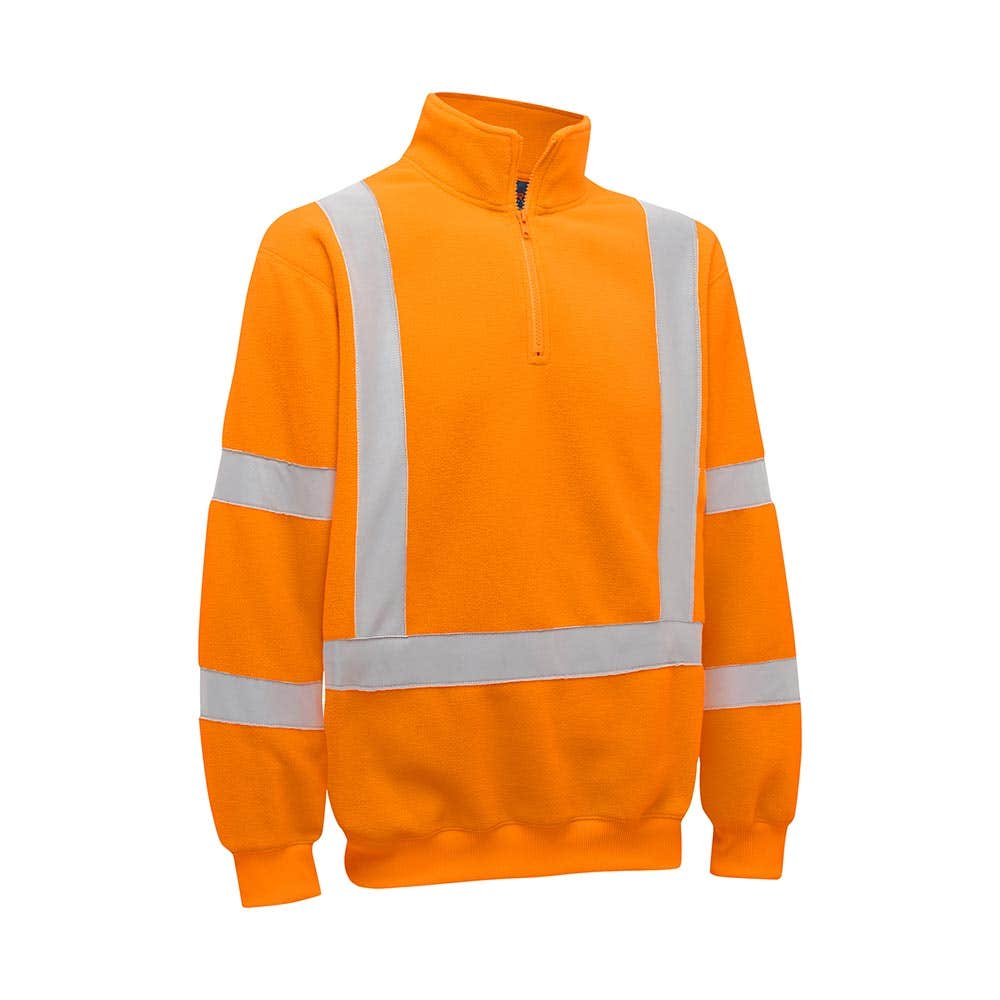 Jumper Poly Polar Fleece Taped X-Back Biomotion Hi Vis 2XL Orange Akurra_55010675_AKK4889XT_BVOR2XL