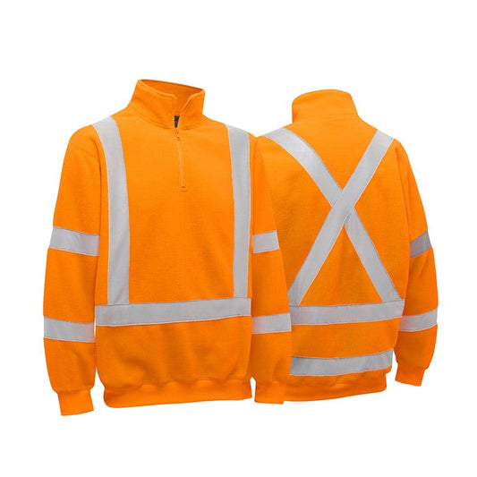 AKK4889XT Hi-Vis X-Back Taped Polar Fleece Pullover 300gsm United Rentals URAKK4889XT