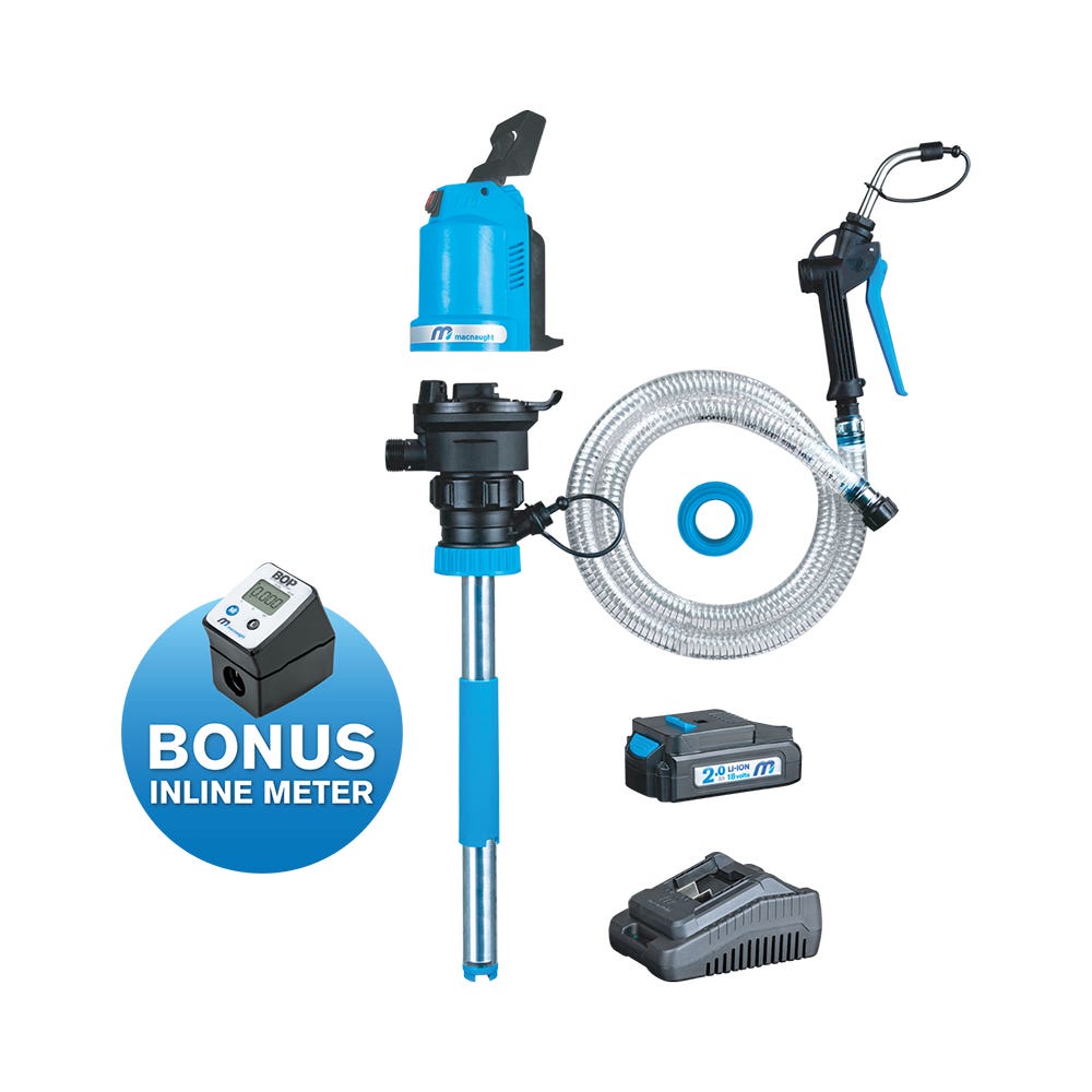 Pump BOP 20L Starter Kit with Inline Meter Macnaught   BP20S-UUNA-IM 40064295 BP20S-UUNA-IM