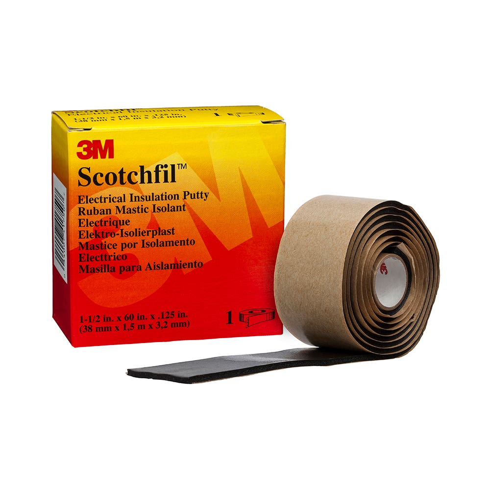 3M Scotchfil Electrical Insulation Putty 38mm X 1.5M X 3.2mm Roll 200699 7000006089
