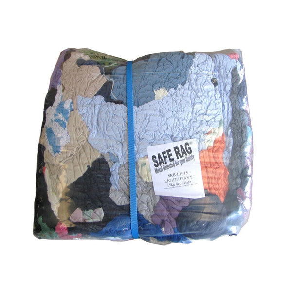 Rag Cotton Light/Heavy Metal Detected 15kg Block SafeRag – ATOM