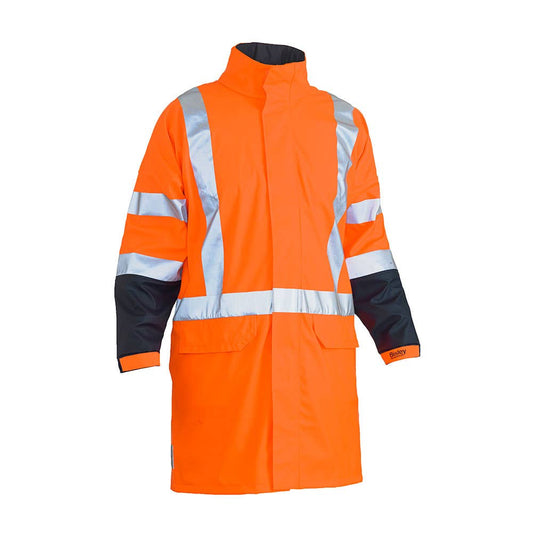 BJ6955XT Hi-Vis X-Back Taped Rain Jacket 190gsm_BJ6955XT