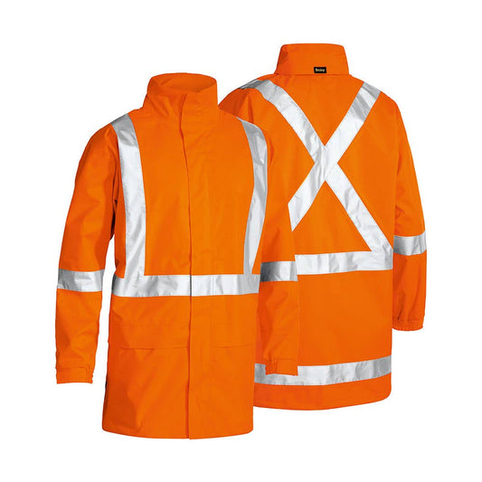 BJ6968T Hi-Vis X-Taped Shell Rain Jacket PBEBJ6968T PBEBJ6968T