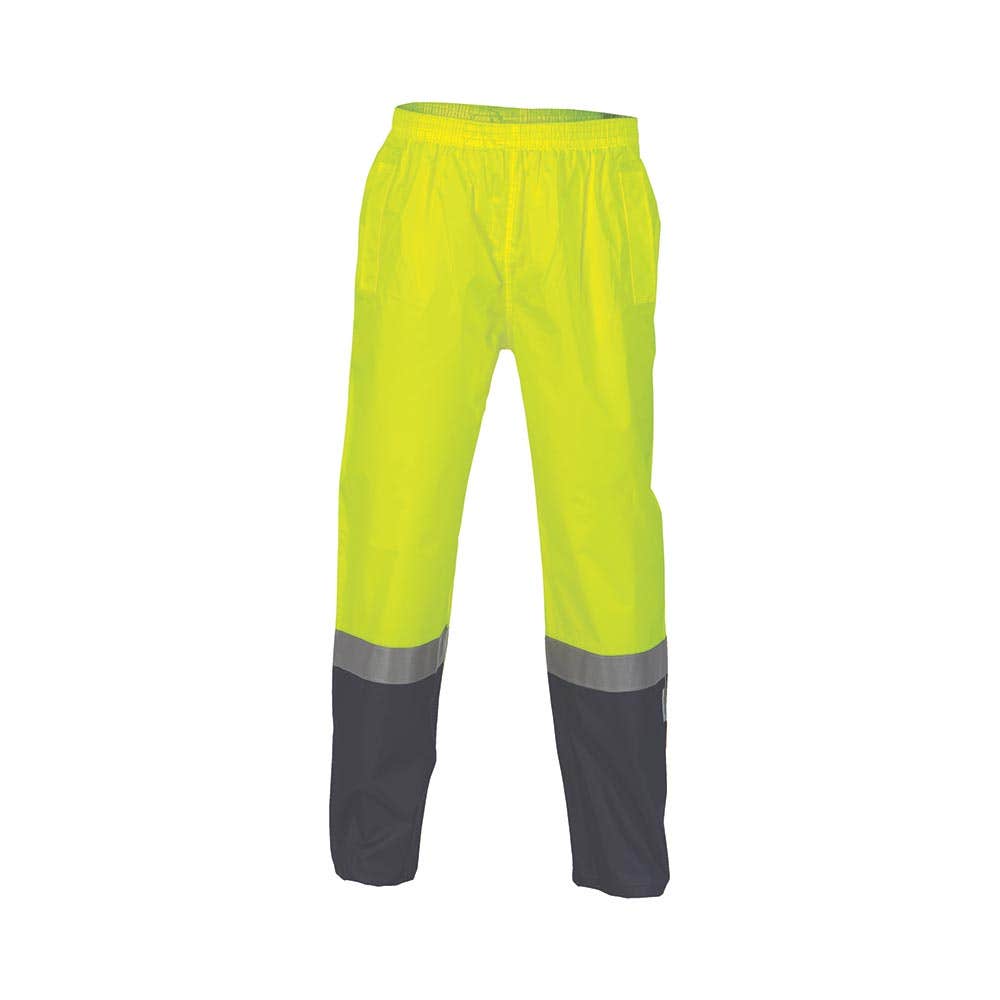 Pants Wet Weather 2XL Yellow/Navy 190D Poly PU 3M Tape Hi Vis_79904098_3880-Y/N-2XL
