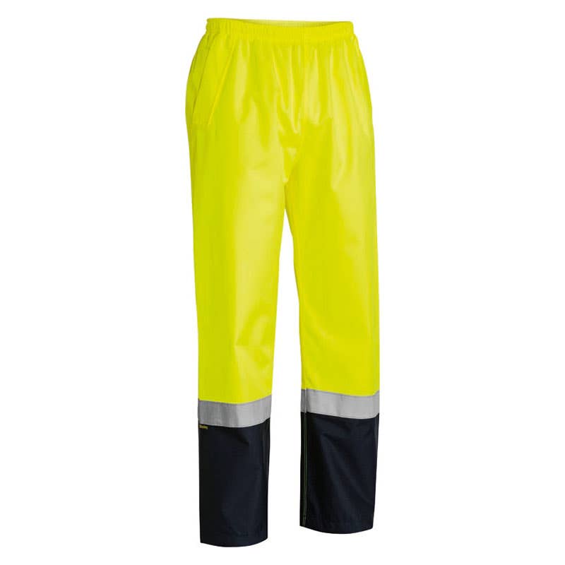 Pants Rain 300D Polyester PU Coated Tape Yellow/Navy 4XL Bisley_36003730_BP6965T_TT044XL